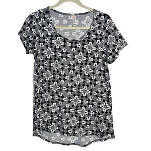 LuLaRoe Disney Mickey Mouse Scoop Neck Tee Shirt XS Simply Comfortable
